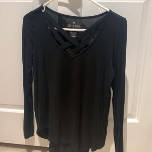 American Eagle Long Sleeve w/ Criss-Cross @ Front